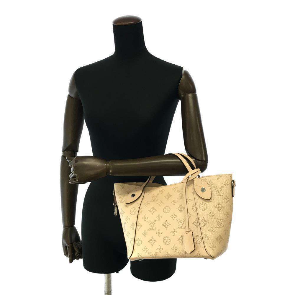 Louis Vuitton Hina Mahina Leather Hobo Bag neutral